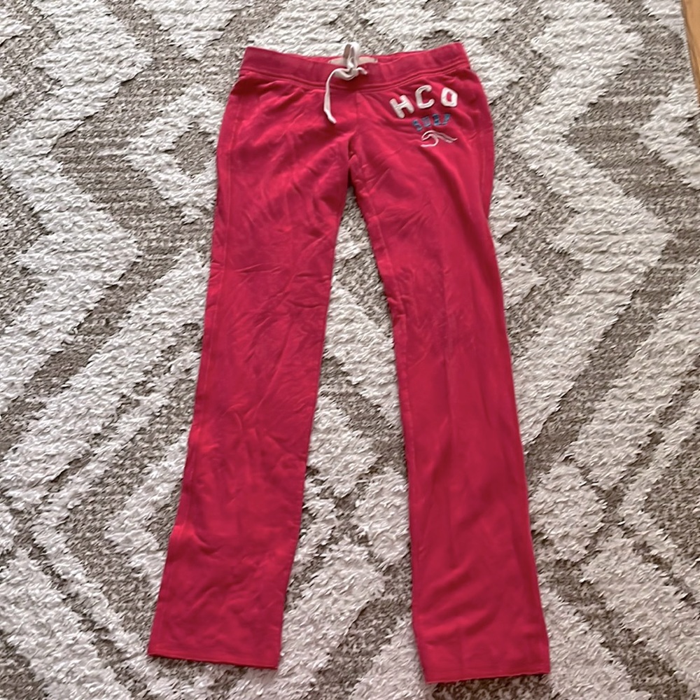Pink hollister sweatpants